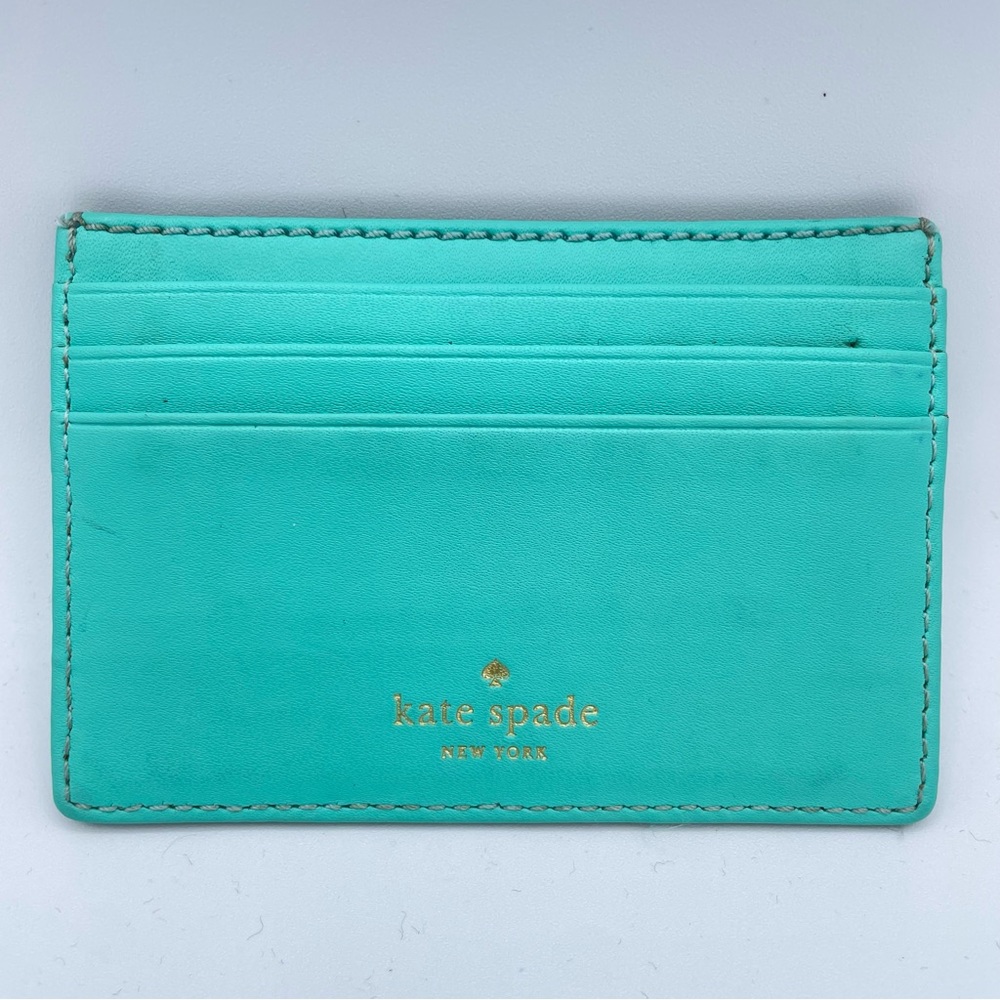 Kate Spade Wallet/Card Holder OS Tiffany Blue - Picture 4 of 15